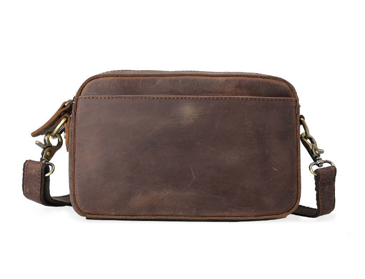 Whatna 2way 天然 牛革 ミニセカンドバッグ メンズ バッグ 小さ [クラッチ ショルダー 肩掛け 結婚式 バッグ]  厚手 本革 レザー ビジネス カジュアル フォーマル 冠婚葬祭 バッグ紳士用 男性用ブラウン 4045 0