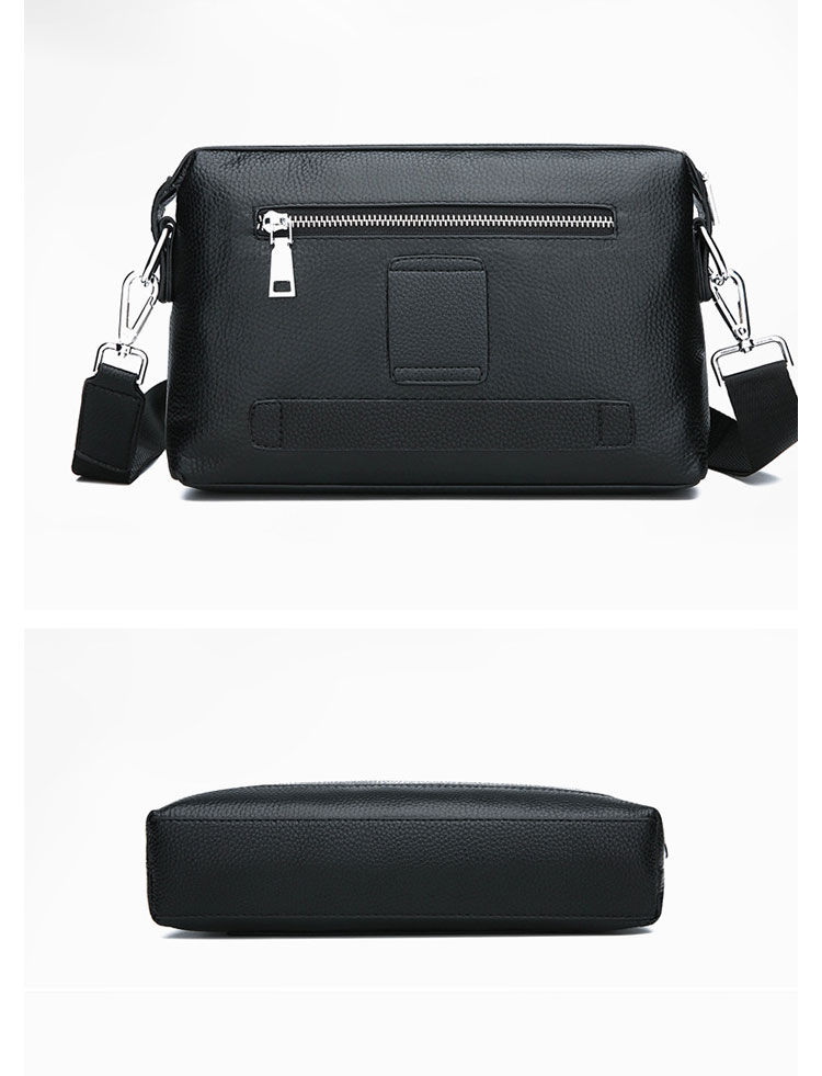 Whatna 3WAY 牛革 セカンド バッグ メンズ バッグ [クラッチ ショルダー ウエストポーチ 肩掛け 結婚式 バッグ] 本革 手持ちバッグ ビジネス カジュアル フォーマル 冠婚葬祭 紳士用 男性用 黒 ブラウン（025-66137） 4