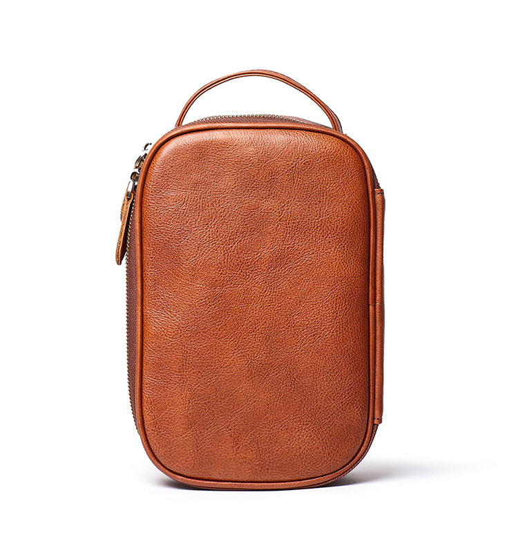 Whatna2way 天然 牛革 ミニセカンドバッグ メンズ クラッチ バッグ 厚手 本革 レザー 化粧ポーチ ビジネス カジュアル フォーマル 冠婚葬祭 結婚式 バッグ紳士用 男性用ブラウン8997 0