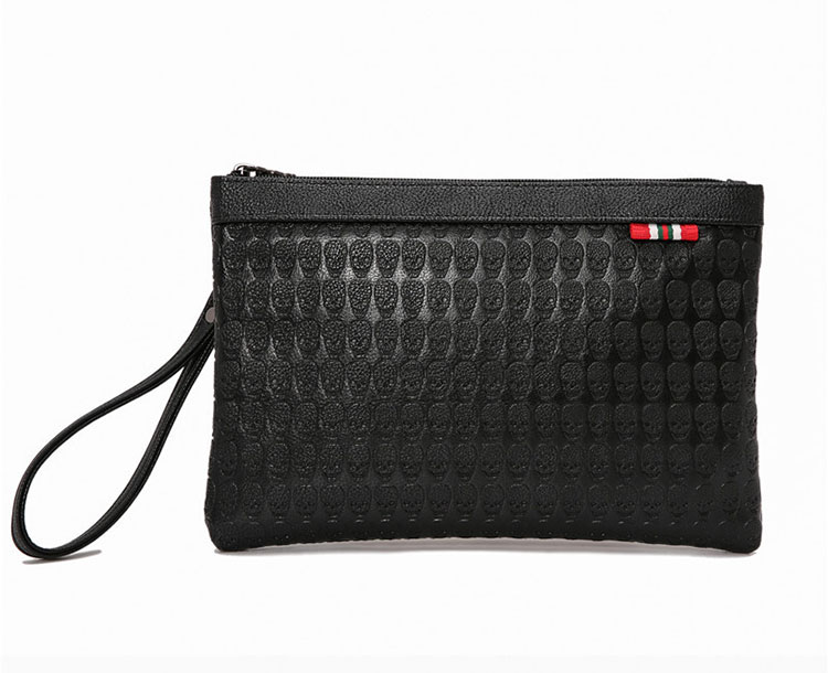 Whatna 2way革 セカンドバッグ メンズ クラッチ バッグ B5 9.7インチのipad収納可 6枚カード収納 小銭入 カジュアル フォーマル 冠婚葬祭 結婚式 バッグ紳士用 男性用 黑（YH1962） 0