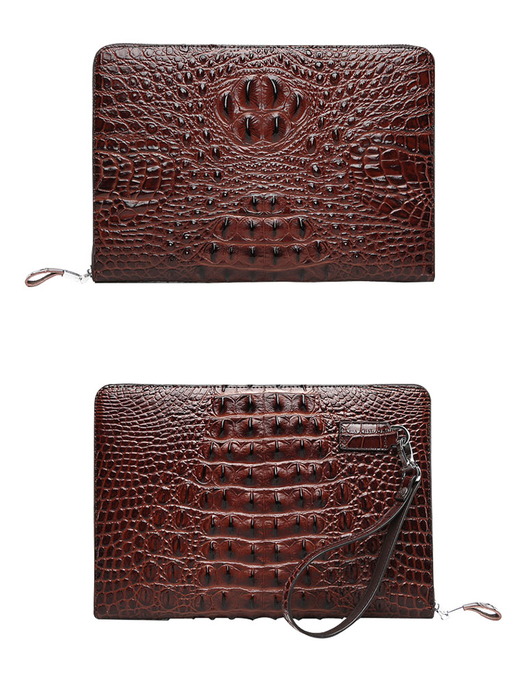 Whatna革 セカンドバッグ メンズ クラッチ バッグ 大きめ 10.5ipad収納可3室の仕切 カード16枚収納可 厚手 本 革 手持ちバッグ ビジネス カジュアル フォーマル 結婚式バッグ  冠婚葬祭 バッグ 紳士用 男性用 （612-2 ） 2