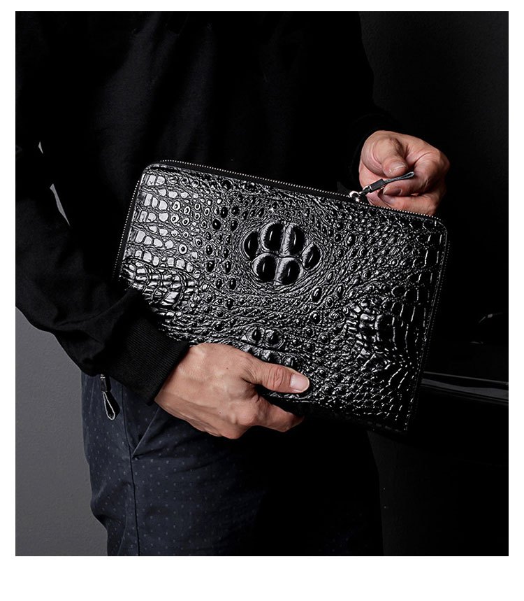 Whatna革 セカンドバッグ メンズ クラッチ バッグ 大きめ 10.5ipad収納可3室の仕切 カード32枚収納可 厚手 本 革 手持ちバッグ ビジネス カジュアル フォーマル 結婚式バッグ  冠婚葬祭 バッグ 紳士用 男性用 （612-661 ） 11