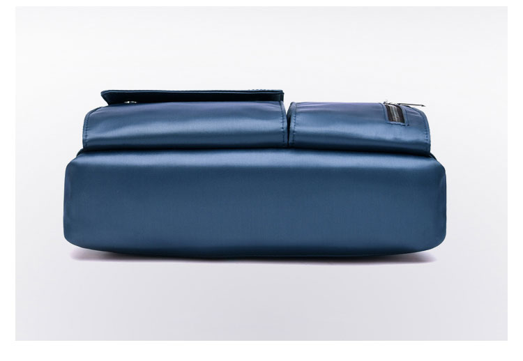 Whatnaショルダーバッグ メンズ メッセンジャーバッグ 頑丈 軽量 横型 B5 10.5インチipad収納可 オックスフォード布 防水 耐磨耗 ビジネスバッグ 小さい 斜めがけ バッグ 男性用 紳士用 黒 ブルー 507-1 4