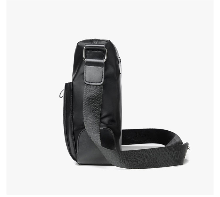 Whatnaショルダーバッグ メンズ メッセンジャーバッグ 頑丈 軽量 横型 A4 B5 11インチipadpro収納可 オックスフォード布 防水 耐磨耗 ビジネスバッグ 小さい 斜めがけ バッグ 男性用 紳士用 黒 ブルー 1807 2