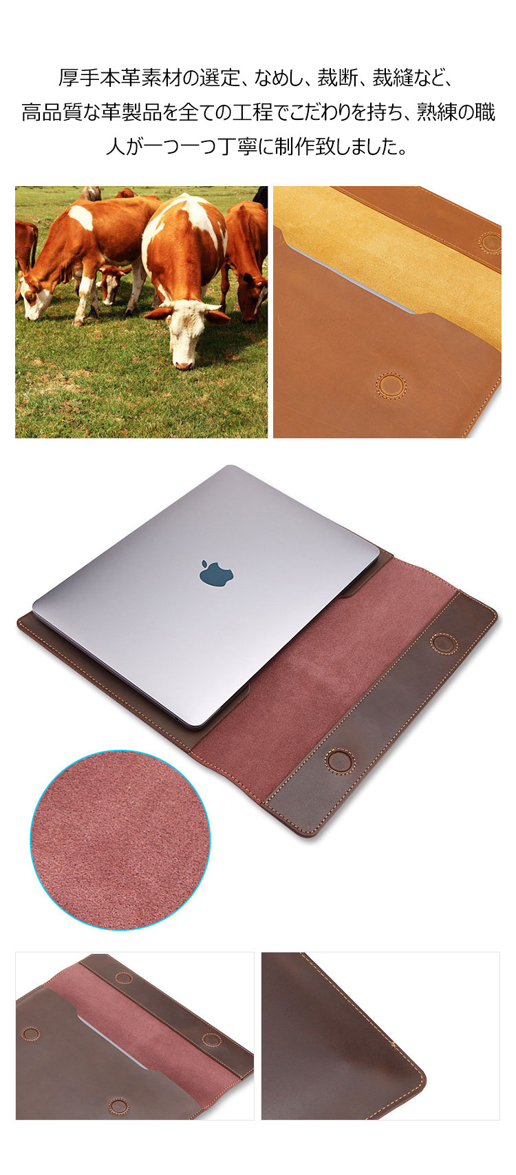 Whatna牛革 セカンドバッグ メンズ クラッチ バッグ 大きめ A4 13.3 15.6 ipad収納可厚手 本 革 ブリーフケース ファイルバッグ 封筒袋 ビジネス カジュアル フォーマル 結婚式バッグ 冠婚葬祭 バッグ 紳士用 男性用 （20170821） 6