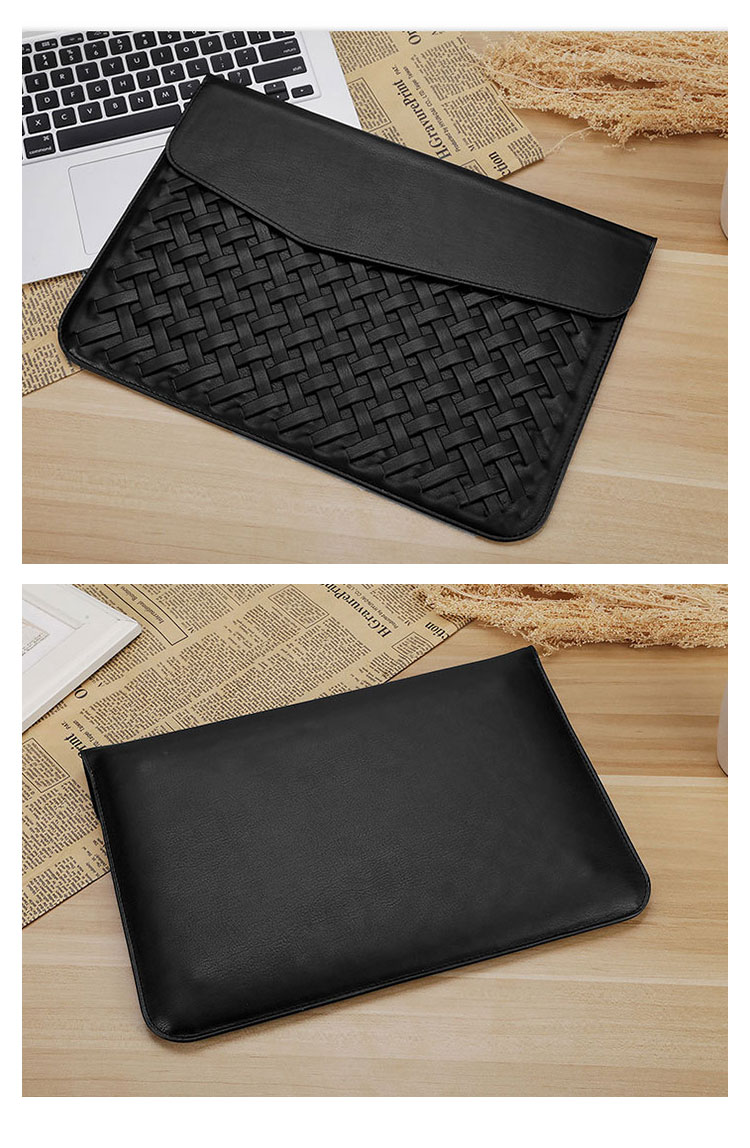 Whatna手作り編み込み セカンドバッグ メンズ クラッチ バッグ 大きめ A4 13.3 15.6 ipad収納可 ブリーフケース ファイルバッグ 封筒袋 ビジネス カジュアル フォーマル 結婚式バッグ 冠婚葬祭 バッグ 紳士用 男性用 （HL0009-013） 1