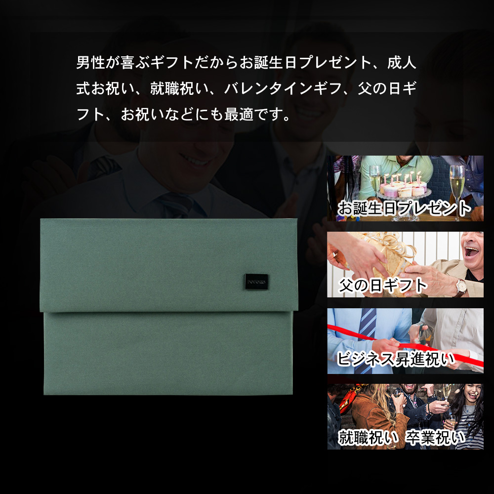 Whatnaセカンドバッグ メンズ クラッチ バッグ 大きめ A4 13.3 ipad収納可 ipadケース タブレットPCケース ファイルバッグ 封筒袋 ビジネス カジュアル フォーマル 結婚式バッグ 冠婚葬祭 バッグ 紳士用 男性用 (E200) 8