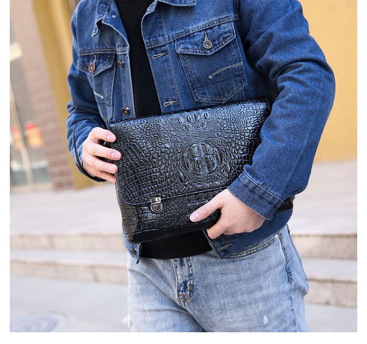 Whatna革 セカンドバッグ メンズ クラッチ バッグ 大きめ A4 10.5ipad厚手 本 革 ブリーフケース ファイルバッグ 封筒袋 手持ちバッグ ビジネス カジュアル フォーマル 結婚式バッグ  冠婚葬祭 バッグ 紳士用 男性用 （chiw076） 9