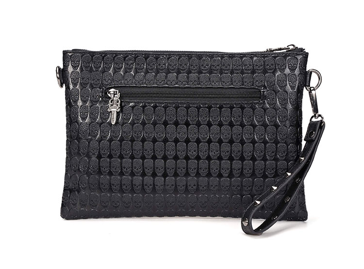 Whatna 2WAY 革 セカンド バッグ メンズ バッグ [クラッチ ショルダー 肩掛け 結婚式 バッグ] B5 6枚カード収納10.5インチのipad収納可 手持ちバッグ ビジネス カジュアル フォーマル 冠婚葬祭 紳士用 男性用 黒（YH3139） 3