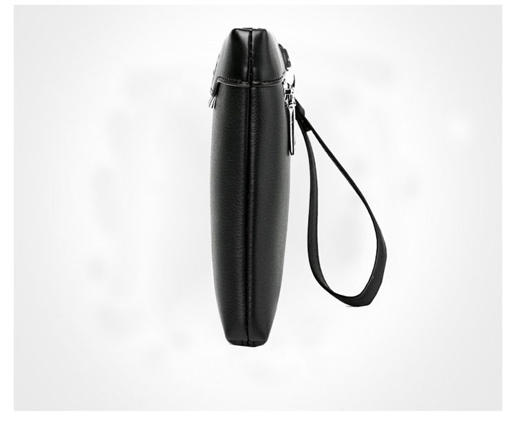 Whatna2way革 セカンドバッグ メンズ クラッチ バッグ 9.7インチのipad収納可B5 6枚カード収納 小銭入 カジュアル フォーマル 冠婚葬祭 結婚式 バッグ紳士用 男性用 黑525 2