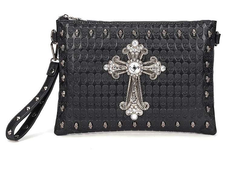 Whatna 2WAY 革 セカンド バッグ メンズ バッグ [クラッチ ショルダー 肩掛け 結婚式 バッグ] B5 6枚カード収納10.5インチのipad収納可 手持ちバッグ ビジネス カジュアル フォーマル 冠婚葬祭 紳士用 男性用 黒（YH3139） 1