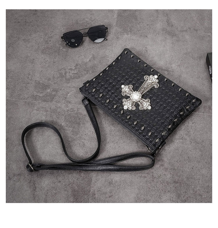 Whatna 2WAY 革 セカンド バッグ メンズ バッグ [クラッチ ショルダー 肩掛け 結婚式 バッグ] B5 6枚カード収納10.5インチのipad収納可 手持ちバッグ ビジネス カジュアル フォーマル 冠婚葬祭 紳士用 男性用 黒（YH3139） 5