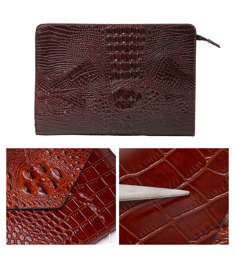 Whatna革 セカンドバッグ メンズ クラッチ バッグ 大きめ A4 13.3ipad厚手 本 革 ブリーフケース ファイルバッグ 封筒袋 手持ちバッグ ビジネス カジュアル フォーマル 結婚式バッグ  冠婚葬祭 バッグ 紳士用 男性用 （1323） 4