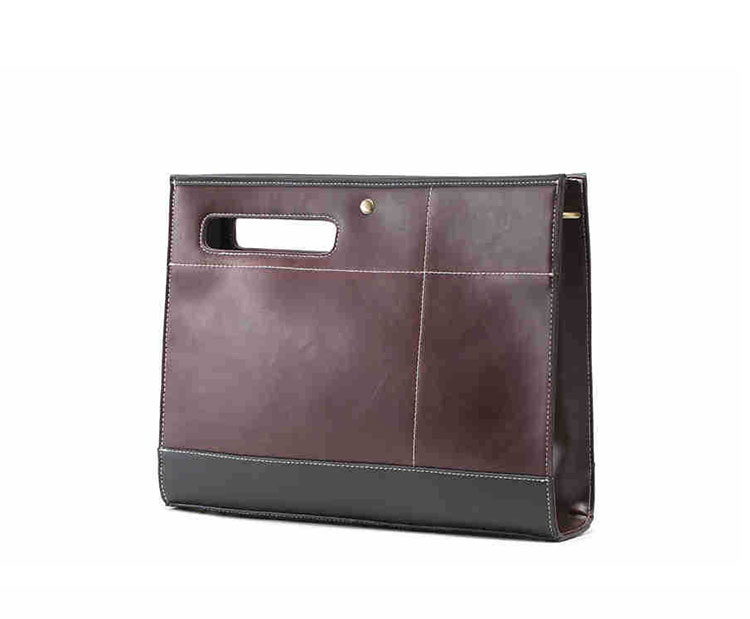 2WAY 革 セカンド バッグ メンズ バッグ [クラッチ ショルダー 肩掛け 結婚式 バッグ] B5 6枚カード収納13.3インチipadair収納可 手持ちバッグ ビジネス カジュアル フォーマル 冠婚葬祭 紳士用 男性用 黒（8827） 0