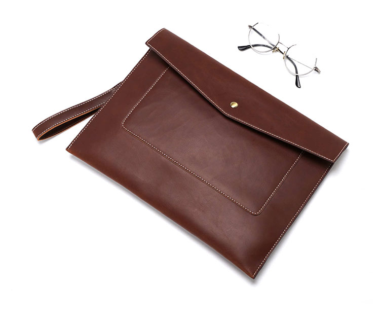 Whatna革 セカンドバッグ メンズ クラッチ バッグ 大きめ A4 13.3 ipad air収納可 厚手 本 革ファイルバッグ 封筒袋 手持ちバッグ ビジネス カジュアル フォーマル 結婚式バッグ 冠婚葬祭 バッグ 紳士用 男性用 (YH2090) 2