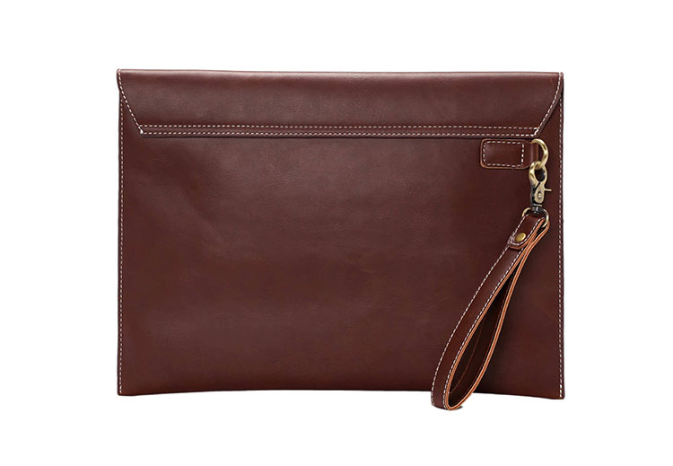 Whatna革 セカンドバッグ メンズ クラッチ バッグ 大きめ A4 13.3 ipad air収納可 厚手 本 革ファイルバッグ 封筒袋 手持ちバッグ ビジネス カジュアル フォーマル 結婚式バッグ 冠婚葬祭 バッグ 紳士用 男性用 (YH2090) 1