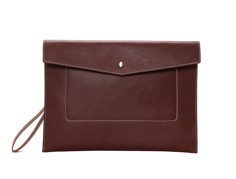 Whatna革 セカンドバッグ メンズ クラッチ バッグ 大きめ A4 13.3 ipad air収納可 厚手 本 革ファイルバッグ 封筒袋 手持ちバッグ ビジネス カジュアル フォーマル 結婚式バッグ 冠婚葬祭 バッグ 紳士用 男性用 (YH2090) 0