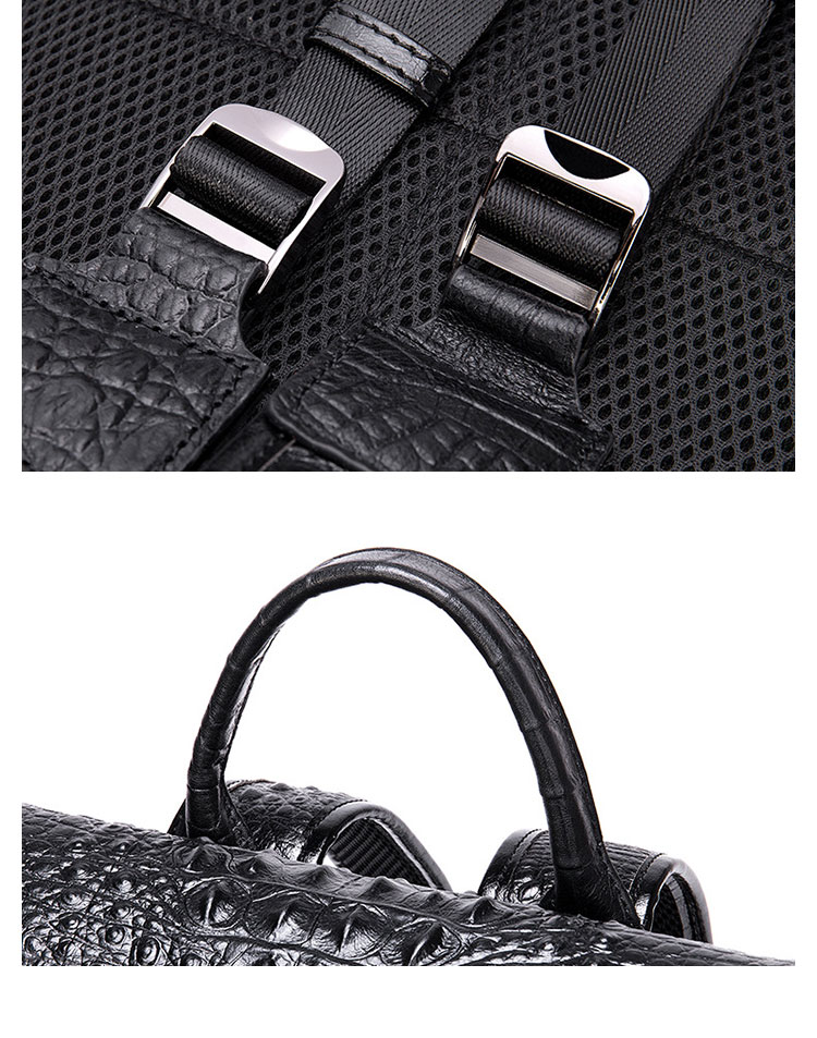 Whatna 牛革ビジネスバッグメンズ バッグ 手提げ・リュックの2WAY厚手 本革レザー A4 15.6インチpc収納可 大容量 盗難防止 旅行 出張用 通勤 通学 就活 面接 バッグ かばん 男性用 ブラウン 黒（7331） 8