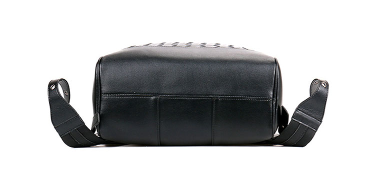 Whatna手作り編み込み 牛革ビジネスバッグメンズ バッグ 手提げ・リュックの2WAY厚手 本革レザー A4 15.6インチpc収納可 大容量 盗難防止 旅行 出張用 通勤 通学 就活 面接 バッグ かばん 男性用 ブラウン 黒（B#PS1663） 5