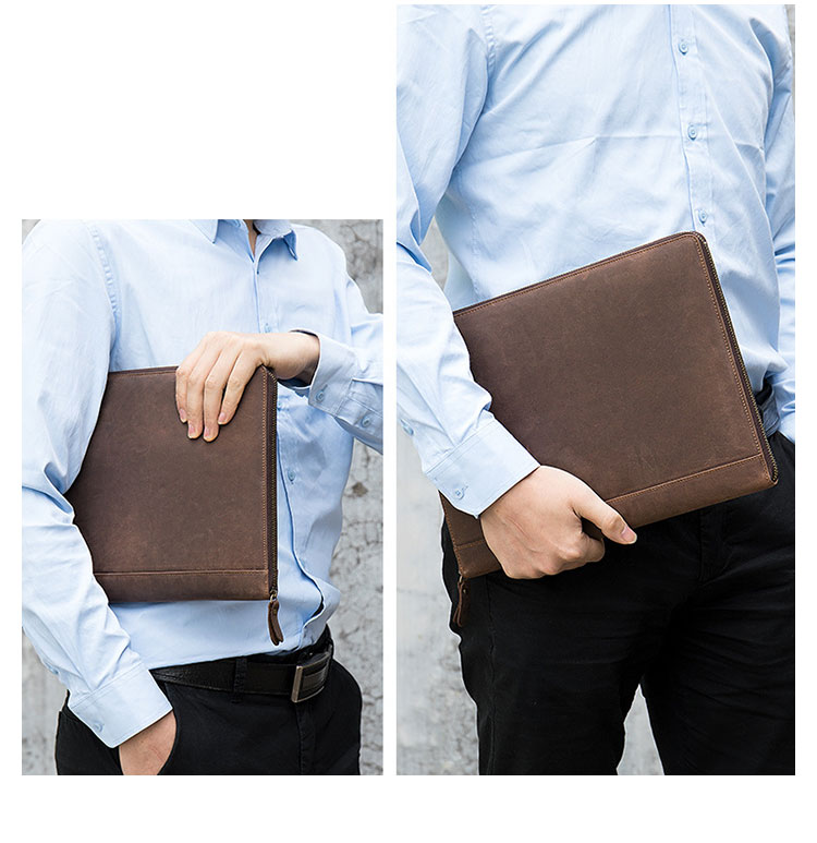 Whatna牛革 セカンドバッグ メンズ クラッチ バッグ 厚手 本革 A4 13インチipad 15 枚カード 収納可ファイルバッグ 封筒袋 フォーマル冠婚葬祭 ビジネス 結婚式 バッグ 手持ちバッグ 紳士用 男性用 茶 ブラウン7326 7