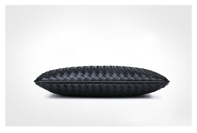 Whatna手作り編み込み 革 ショルダーバッグ メンズ メッセンジャーバッグ 縦 B5 9.7インチipad収納可 本 革 厚手 レザー ビジネスバッグ 小さい 斜めがけ バッグ 男性用 紳士用 黒 (025-1870) 3