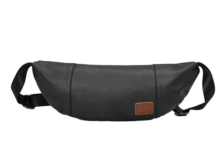 Whatna 3way革ボディバッグ・ワンショルダーバッグ メンズ ウエストポーチ 本 革 厚手 レザー 斜め掛けバッグ スポーツバッグ 撥水 皮 バッグ 自転車 カジュアル 遠足 旅行 通勤 通学 黒（YH2038） 0