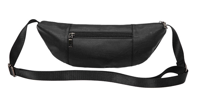 Whatna 3way革ボディバッグ・ワンショルダーバッグ メンズ ウエストポーチ 本 革 厚手 レザー 斜め掛けバッグ スポーツバッグ 撥水 皮 バッグ 自転車 カジュアル 遠足 旅行 通勤 通学 黒（YH2038） 2