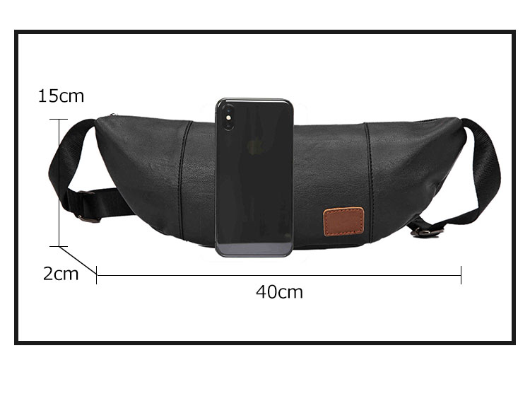 Whatna 3way革ボディバッグ・ワンショルダーバッグ メンズ ウエストポーチ 本 革 厚手 レザー 斜め掛けバッグ スポーツバッグ 撥水 皮 バッグ 自転車 カジュアル 遠足 旅行 通勤 通学 黒（YH2038） 3