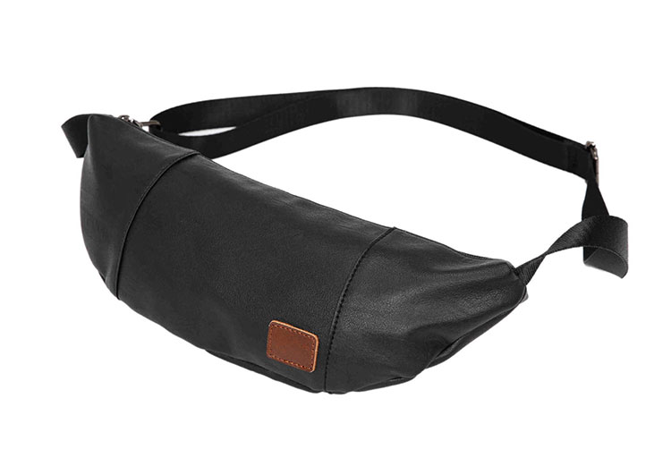 Whatna 3way革ボディバッグ・ワンショルダーバッグ メンズ ウエストポーチ 本 革 厚手 レザー 斜め掛けバッグ スポーツバッグ 撥水 皮 バッグ 自転車 カジュアル 遠足 旅行 通勤 通学 黒（YH2038） 1