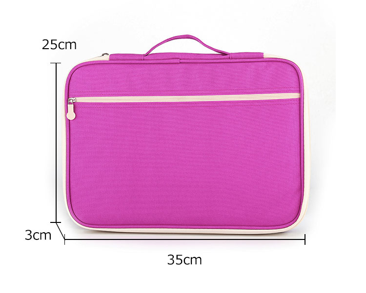 Whatna ファイルパック A4 ipad 13.3収納可 防水高密度オックスフォード生地 頑丈 軽量 A4書類フォルダー 契約書サイン専用 オフィス用品 事務用品 1