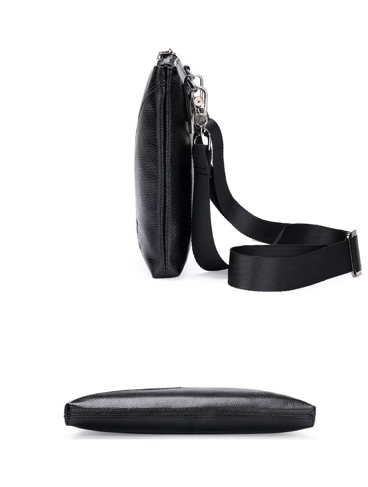 Whatna 2way牛革セカンドバッグ メンズ バッグ [クラッチ ショルダー 肩掛け結婚式バッグ]  厚手 本革 レザー カード6枚 ipad 10.5収納可 フォーマル 冠婚葬祭 バッグ紳士用 男性用 黒 ブラウン 025-3005 3