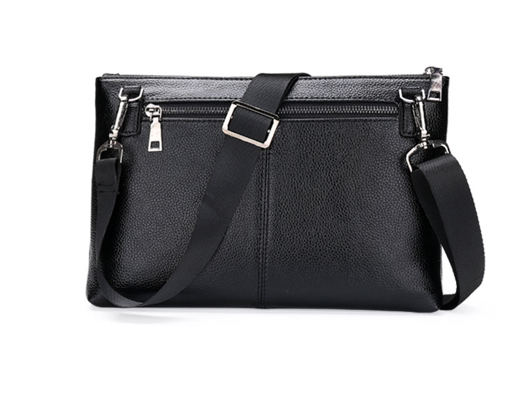 Whatna 2way牛革セカンドバッグ メンズ バッグ [クラッチ ショルダー 肩掛け結婚式バッグ]  厚手 本革 レザー カード6枚 ipad 10.5収納可 フォーマル 冠婚葬祭 バッグ紳士用 男性用 黒 ブラウン 025-3005 2