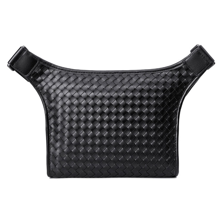 Whatna手作り編み込み 革 ショルダーバッグ メンズ メッセンジャーバッグ ipadmini収納可 本 革 厚手 レザー ビジネスバッグ 小さい 斜めがけ バッグ 男性用 紳士用 黒 (8800-2) 0