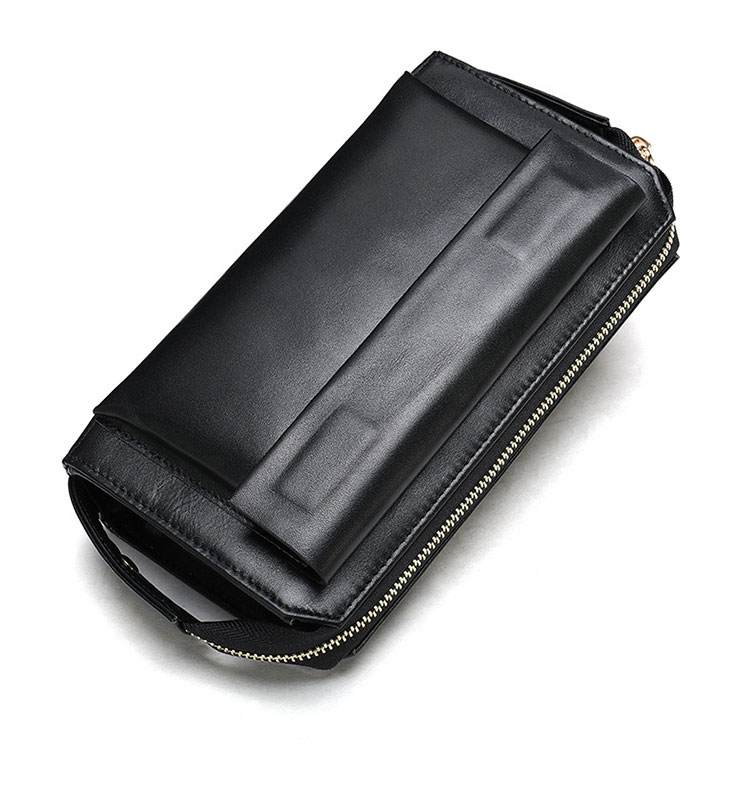 Whatna 2way 牛革 ミニセカンドバッグ メンズ クラッチ バッグ 厚手 本革 レザー 6枚カード収納 カジュアル フォーマル 冠婚葬祭 結婚式 バッグ紳士用 男性用ブラウン9032 5