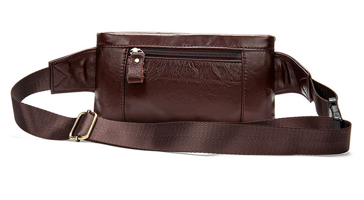 Whatna 3way牛革 ボディバッグ・ワンショルダーバッグ メンズ ウエストポーチ 本 革 厚手レザー 斜め掛けバッグ スポーツバッグ 自転車 カジュアル 遠足 旅行 通勤 通学 黒（9080） 2