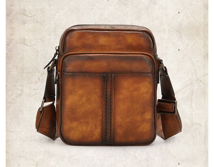 Whatna 天然牛革 ショルダーバッグ メンズ メッセンジャーバッグ