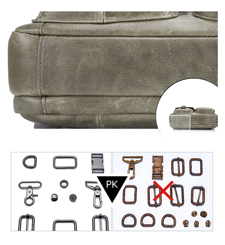 Whatna 2way牛革ショルダーバッグ メンズ 本革 斜め掛け 手提げ バッグ 横型 ビジネスバッグ 小さめ メッセンジャーバッグ 通学 通勤鞄 軽量 実用 自転車かばん プレゼント男性 黒 ブラウン(036) 6