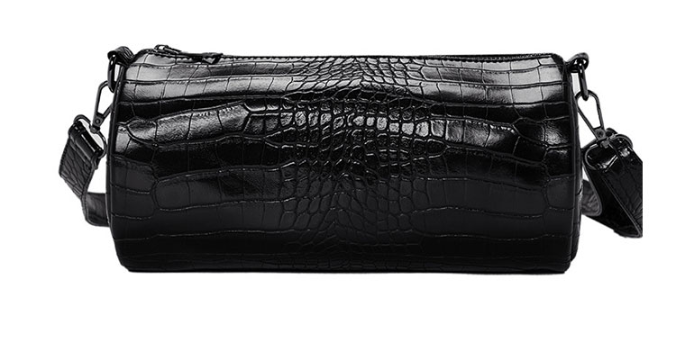 Whatnaミニショルダーバッグ 横型 メンズ ポシェット ショルダーミニポーチ 革 軽量 小型 人気型 耐久性 小さめメッセンジャーバッグ斜め掛け ビジネス 通学 通勤鞄 軽量 実用 自転車 鞄 かばん男性用 紳士用 黒 (YH3170) 1