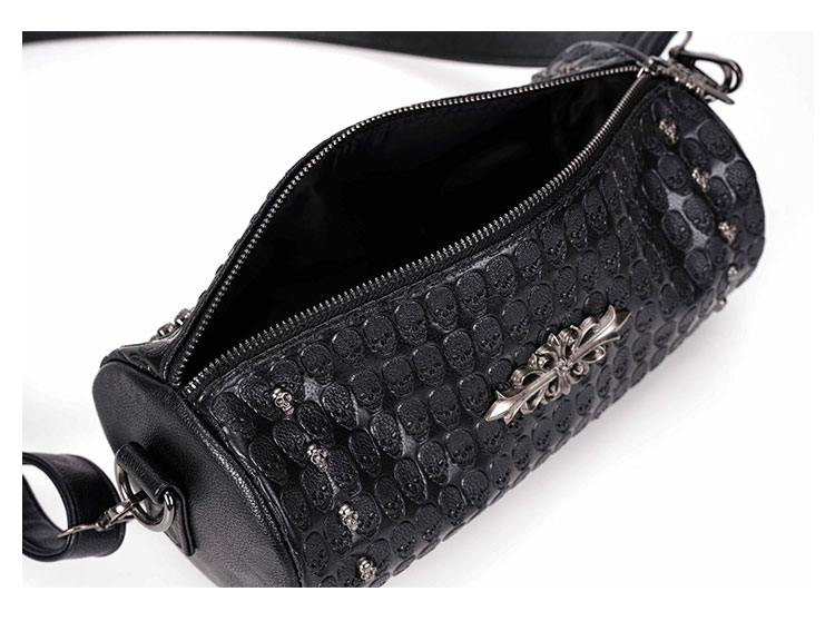 Whatnaミニショルダーバッグ 横型 メンズ ポシェット ショルダーミニポーチ 革 軽量 小型 人気型 耐久性 小さめメッセンジャーバッグ斜め掛け ビジネス 通学 通勤鞄 軽量 実用 自転車 鞄 かばん男性用 紳士用 黒 (YH3170) 8