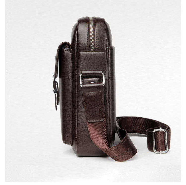 Whatna革ショルダーバッグ メンズ  厚手 本 革 レザー 縦型 小さめビジネスバッグ ipad 9.7収納可 革 通勤 通学 斜めがけバッグ オシャレ な シンプル な 軽量 実用 自転車 かばん男性用(1912#) 2