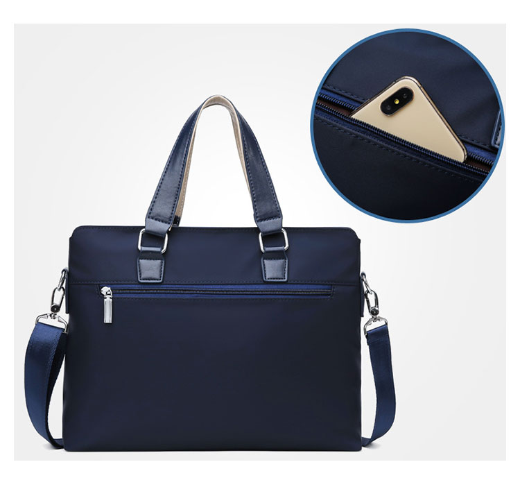 Whatnaショルダーバッグ メンズ メッセンジャーバッグ 手提げバッグ A4 15インチpc 収納可 本革 ビジネス 通勤 通学 斜めがけ バッグ ワンショルダーバッグ自転車 かばん男性用 黒 青(899) 6