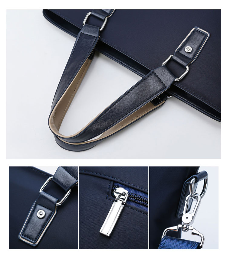 Whatnaショルダーバッグ メンズ メッセンジャーバッグ 手提げバッグ A4 15インチpc 収納可 本革 ビジネス 通勤 通学 斜めがけ バッグ ワンショルダーバッグ自転車 かばん男性用 黒 青(899) 7