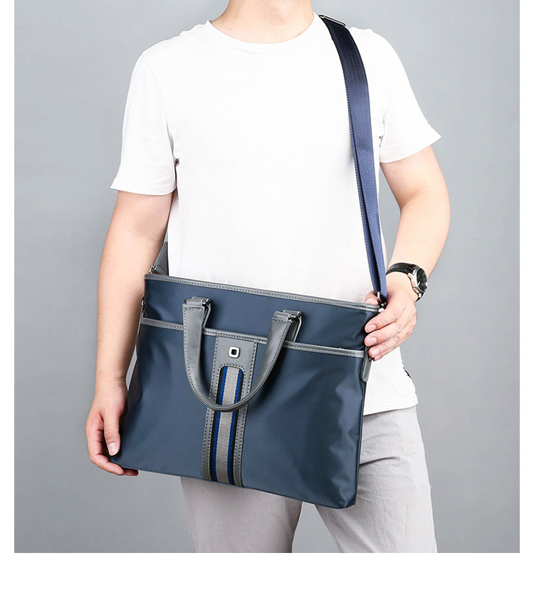 Whatnaショルダーバッグ メンズ メッセンジャーバッグ 手提げバッグ A4 15インチpc 収納可 本革 ビジネス 通勤 通学 斜めがけ バッグ ワンショルダーバッグ自転車 かばん男性用 黒 青（3002） 11