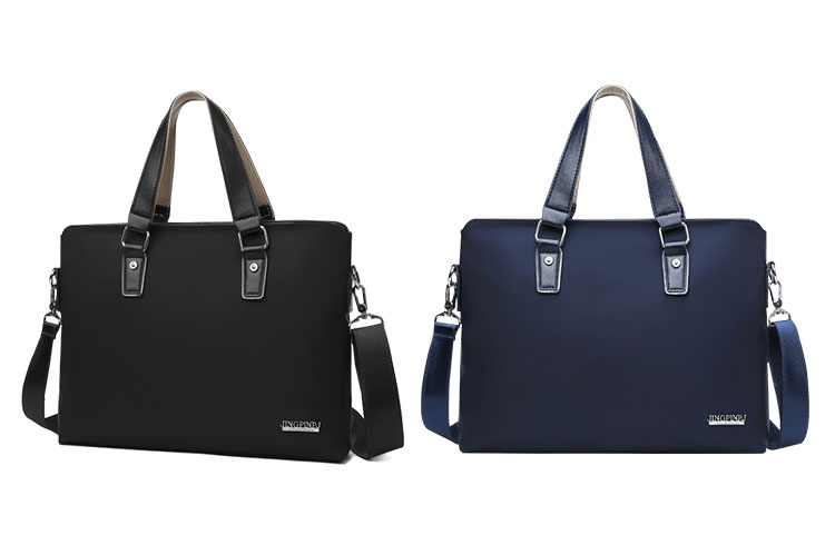 Whatnaショルダーバッグ メンズ メッセンジャーバッグ 手提げバッグ A4 15インチpc 収納可 本革 ビジネス 通勤 通学 斜めがけ バッグ ワンショルダーバッグ自転車 かばん男性用 黒 青(899) 0