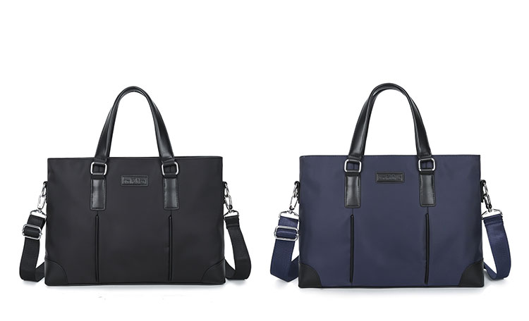 Whatnaショルダーバッグ メンズ メッセンジャーバッグ 手提げバッグ A4 15インチpc 収納可 本革 ビジネス 通勤 通学 斜めがけ バッグ ワンショルダーバッグ自転車 かばん男性用 黒 青（3004） 0