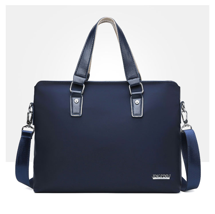 Whatnaショルダーバッグ メンズ メッセンジャーバッグ 手提げバッグ A4 15インチpc 収納可 本革 ビジネス 通勤 通学 斜めがけ バッグ ワンショルダーバッグ自転車 かばん男性用 黒 青(899) 1