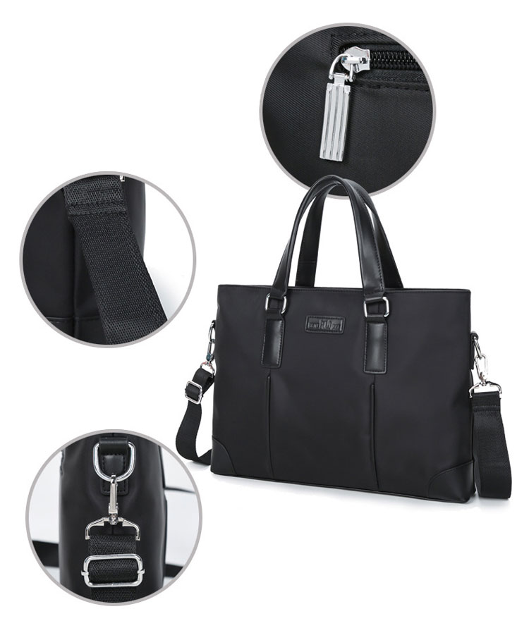 Whatnaショルダーバッグ メンズ メッセンジャーバッグ 手提げバッグ A4 15インチpc 収納可 本革 ビジネス 通勤 通学 斜めがけ バッグ ワンショルダーバッグ自転車 かばん男性用 黒 青（3004） 7