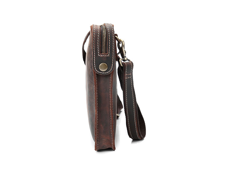 Whatna 2way天然牛革セカンドバッグ メンズ バッグ [クラッチ ショルダー 肩掛け 結婚式 バッグ]  厚手 本革 レザーA4 ipad 13収納可 ビジネス カジュアル フォーマル 冠婚葬祭 バッグ紳士用 男性用ブラウンQ005 3