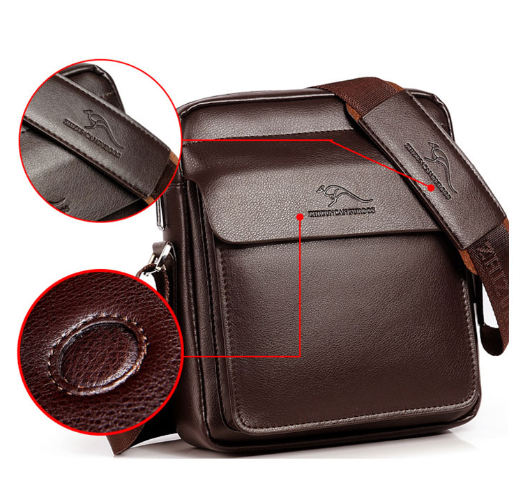 Whatnaショルダーバッグ メンズ メッセンジャーバッグ縦型 小さめ ビジネスバッグ 10.5インチipad収納可 革 通勤 通学 斜めがけバッグ オシャレ な シンプル な 軽量 実用 自転車 かばん男性用 黒（8868#） 9