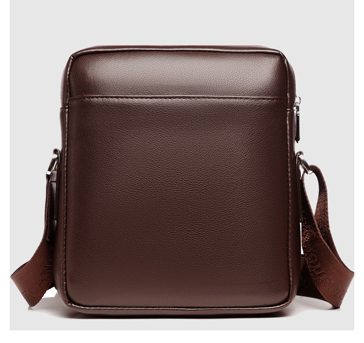 Whatnaショルダーバッグ メンズ メッセンジャーバッグ縦型 小さめ ビジネスバッグ 10.5インチipad収納可 革 通勤 通学 斜めがけバッグ オシャレ な シンプル な 軽量 実用 自転車 かばん男性用 黒（8868#） 2